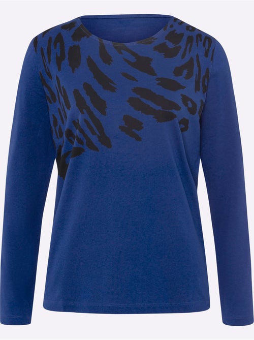 T-shirt à Manches Longues Pur Coton - Taille Standard - Moda Vilona - Kiabi