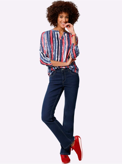 T-shirt à Manches Longues Pur Coton - Taille Standard - Moda Vilona - Kiabi