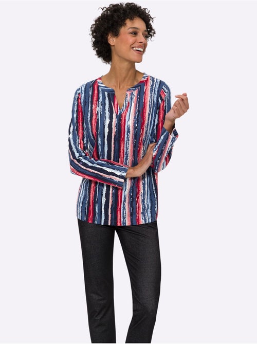 T-shirt à Manches Longues Pur Coton - Taille Standard - Moda Vilona - Kiabi