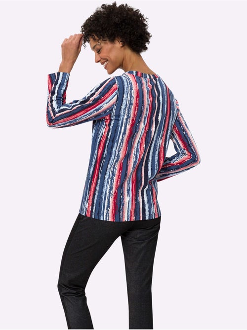 T-shirt à Manches Longues Pur Coton - Taille Standard - Moda Vilona - Kiabi