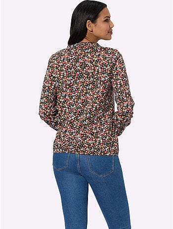 T-shirt à Manches Longues Pur Coton - Taille Standard - Moda Vilona