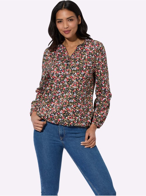 T-shirt à Manches Longues Pur Coton - Taille Standard - Moda Vilona - Kiabi T-shirt à Manches Longues Pur Coton - Taille Standard - Moda Vilona - Kiabi