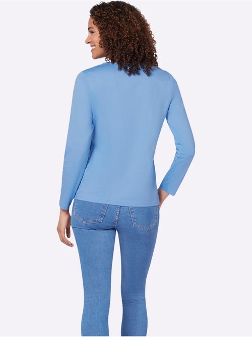 T-shirt à manches longues pur coton - taille standard - witt - Kiabi