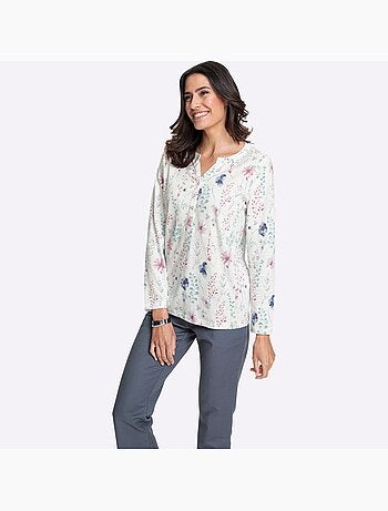 T-shirt à Manches Longues Pur Coton - Taille Standard - Witt