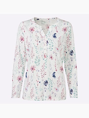 T-shirt à Manches Longues Pur Coton - Taille Standard - Witt