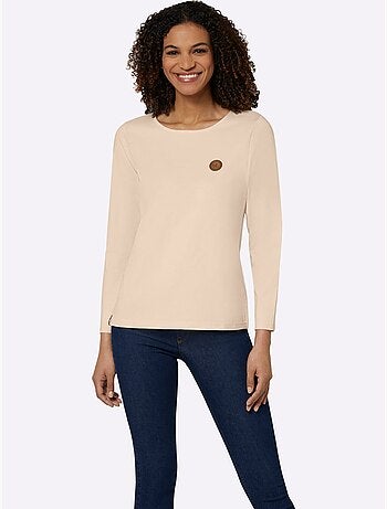 T-shirt à manches longues pur coton - taille standard - witt
