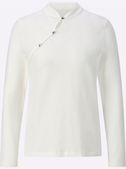 T-shirt à Manches Longues Qualité Coton Doux Sur La Peau - Taille Standard - Helline - Kiabi T-shirt à Manches Longues Qualité Coton Doux Sur La Peau - Taille Standard - Helline - Kiabi