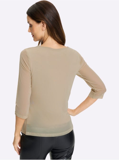 T-shirt à Manches Longues Qualité Mesh Légère - Taille Standard - helline - Kiabi