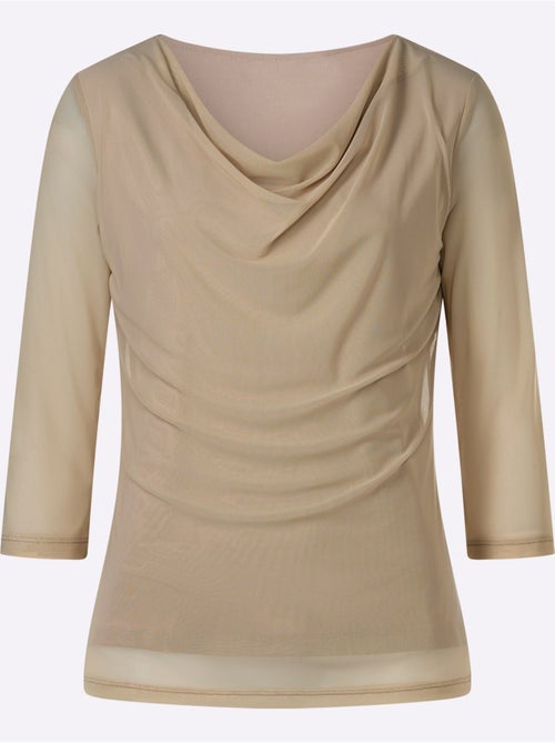 T-shirt à Manches Longues Qualité Mesh Légère - Taille Standard - helline - Kiabi