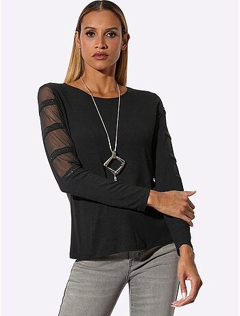 T-shirt à Manches Longues Qualité Tencel - Taille Standard - Helline