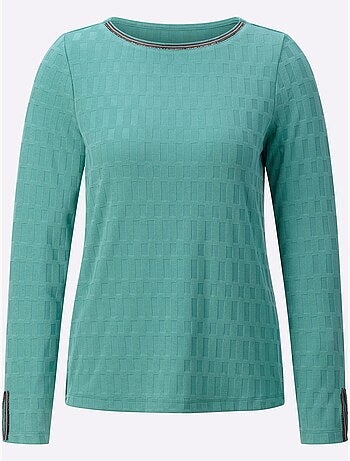T-shirt à Manches Longues Qualité Viscose Douce - Taille Standard - Helline