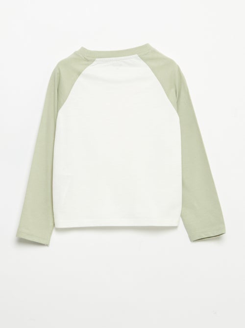 T-shirt à manches longues raglan - Kiabi