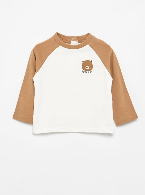 T-shirt à manches longues raglan - Kiabi T-shirt à manches longues raglan - Kiabi