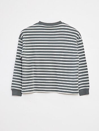 T-shirt à manches longues rayé