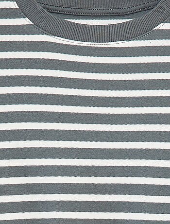 T-shirt à manches longues rayé