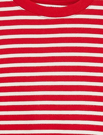 T-shirt à manches longues rayé