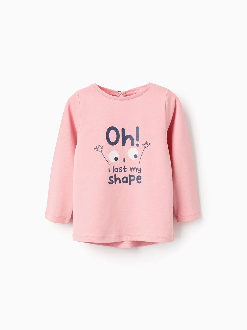 T-Shirt à Manches Longues Rose - Kiabi