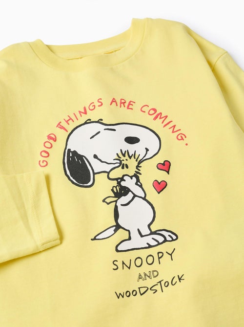 T-Shirt à Manches Longues Snoopy - Kiabi