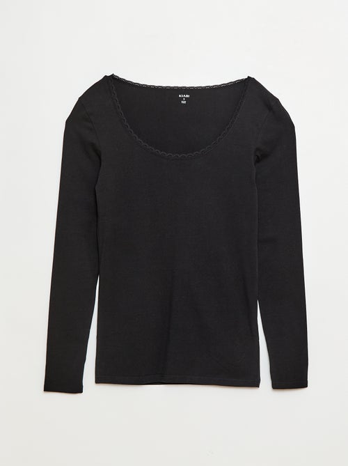 T-shirt à manches longues sous-vêtement - Kiabi