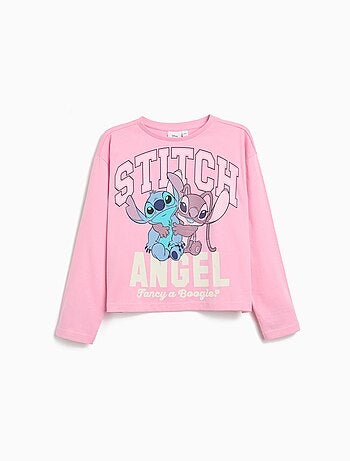 T-shirt à manches longues « Stitch » pour fille MO Fashion