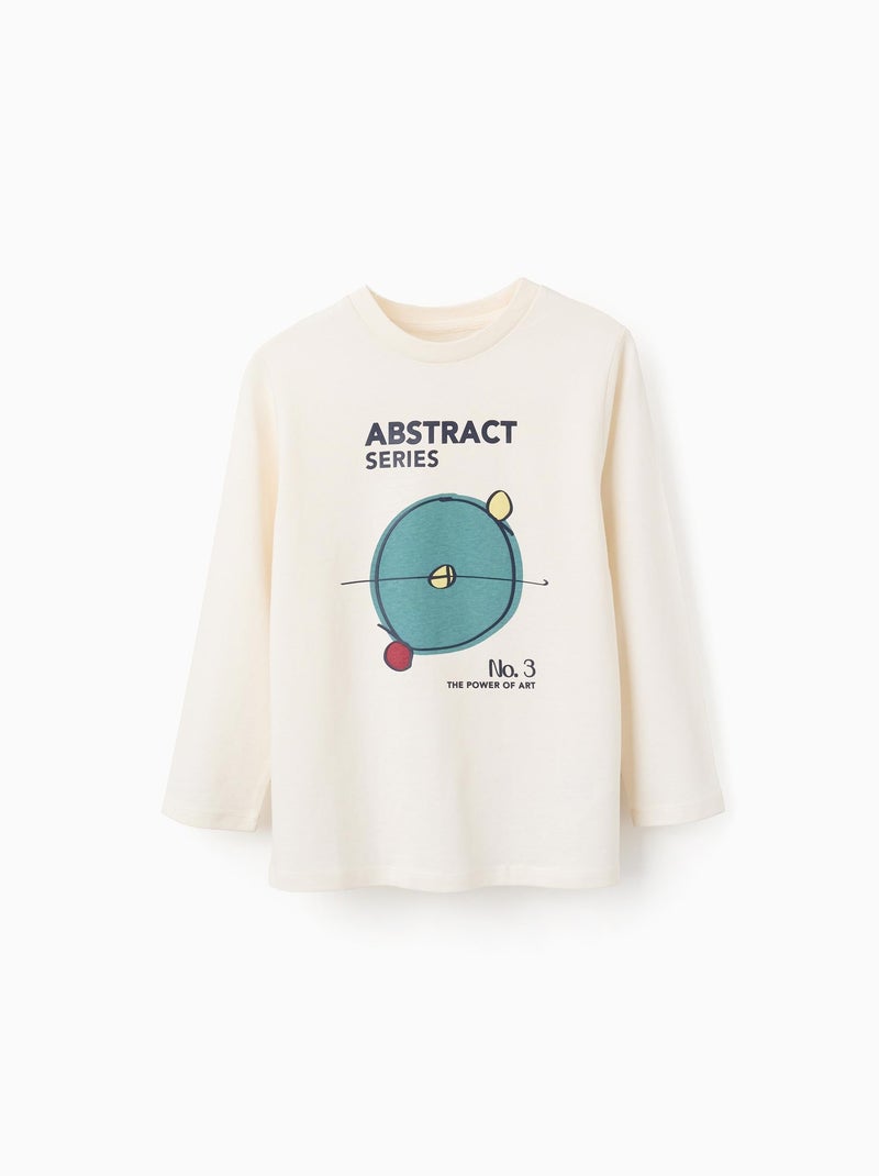 T-Shirt à Manches Longues The Abstract Blanc - Kiabi