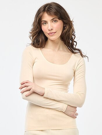 T-shirt à manches longues thermique effet seconde peau