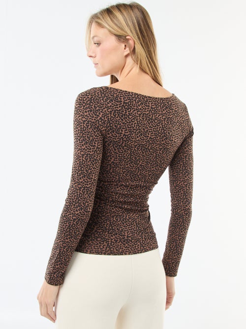 T-shirt à manches longues thermique effet seconde peau - Kiabi