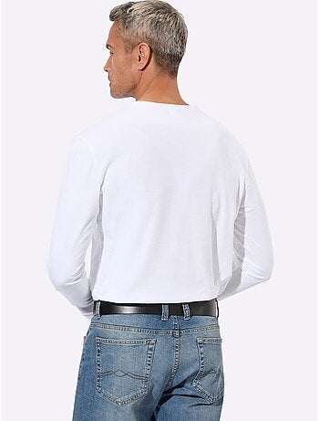 T-shirt à Manches Longues Un Basique Facile à Assortir - Taille Standard - Moda Vilona