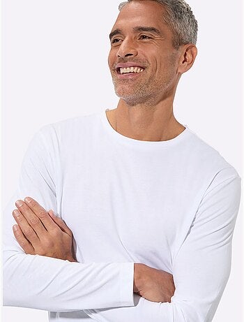 T-shirt à Manches Longues Un Basique Facile à Assortir - Taille Standard - Moda Vilona