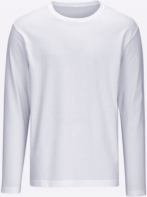 T-shirt à manches longues un basique facile à assortir - taille standard - moda vilona - Kiabi T-shirt à manches longues un basique facile à assortir - taille standard - moda vilona - Kiabi