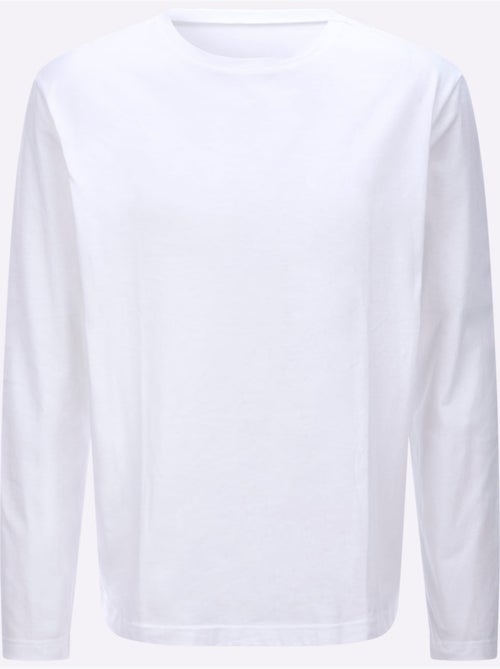 T-shirt à manches longues un basique facile à assortir - taille standard - moda vilona - Kiabi T-shirt à manches longues un basique facile à assortir - taille standard - moda vilona - Kiabi