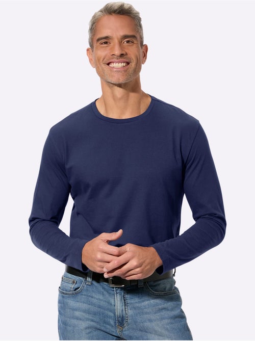 T-shirt à Manches Longues Un Basique Facile à Assortir - Taille Standard - Moda Vilona - Kiabi T-shirt à Manches Longues Un Basique Facile à Assortir - Taille Standard - Moda Vilona - Kiabi