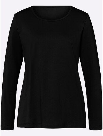 T-shirt à Manches Longues Un Basique Facile à Assortir - Taille Standard - Moda Vilona