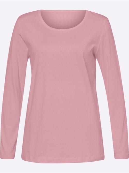 T-shirt à Manches Longues Un Basique Facile à Assortir - Taille Standard - Moda Vilona - Kiabi T-shirt à Manches Longues Un Basique Facile à Assortir - Taille Standard - Moda Vilona - Kiabi