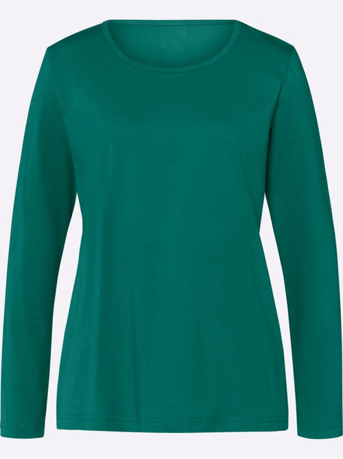 T-shirt à Manches Longues Un Basique Facile à Assortir - Taille Standard - Moda Vilona - Kiabi T-shirt à Manches Longues Un Basique Facile à Assortir - Taille Standard - Moda Vilona - Kiabi