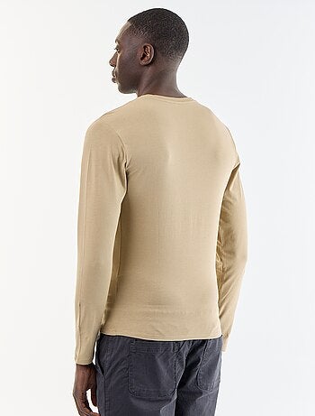 T-shirt à manches longues uni