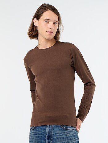 T-shirt à manches longues uni