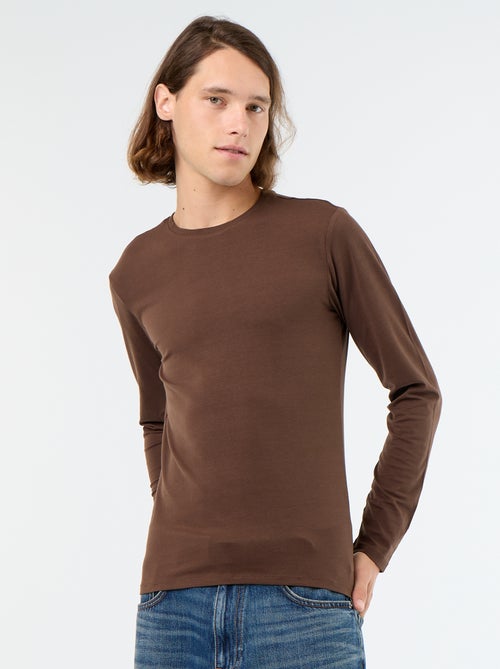 T-shirt à manches longues uni - Kiabi T-shirt à manches longues uni - Kiabi