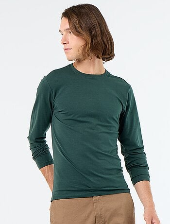 T-shirt à manches longues uni