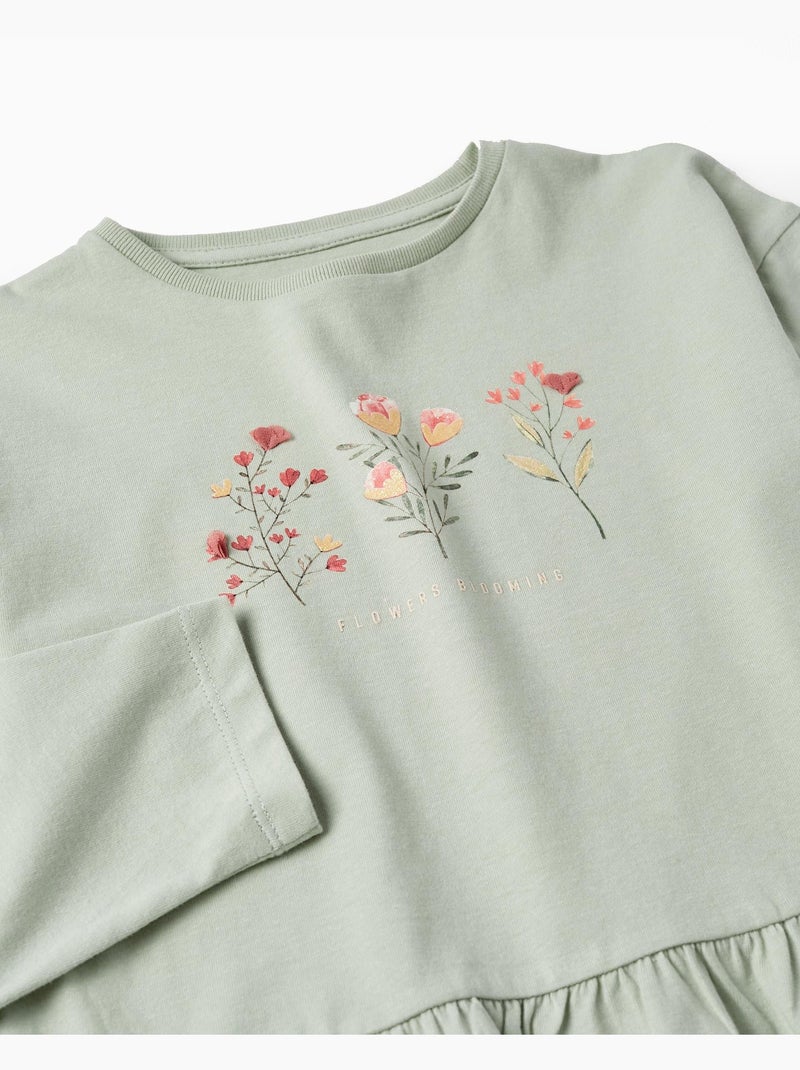 T-shirt à manches longues vert clair pour fille manches longues SWEET FROSTY DREAMS Vert clair - Kiabi