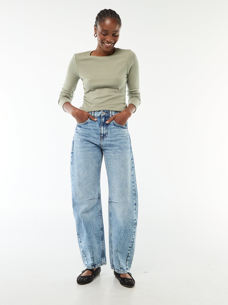 T-shirt à manches longues Vert - Kiabi