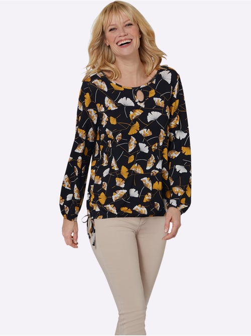 T-shirt à manches longues viscose - taille standard - moda vilona - Kiabi T-shirt à manches longues viscose - taille standard - moda vilona - Kiabi