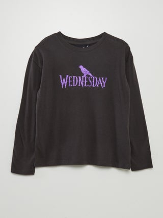 T-shirt à manches longues 'Wednesday'