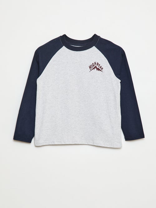 T-shirt à manches raglans - Kiabi