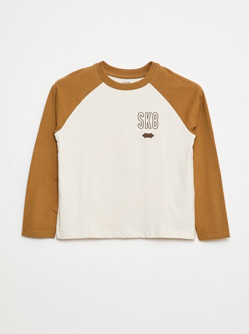T-shirt à manches raglans - Kiabi