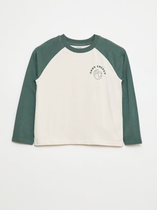 T-shirt à manches raglans