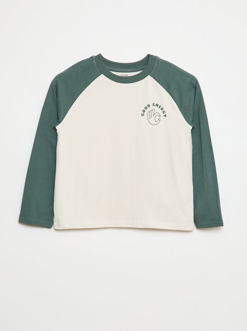 T-shirt à manches raglans - Kiabi