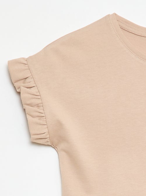 T-shirt à manches volantes - Kiabi