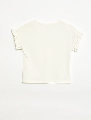 T-shirt à manches volantes