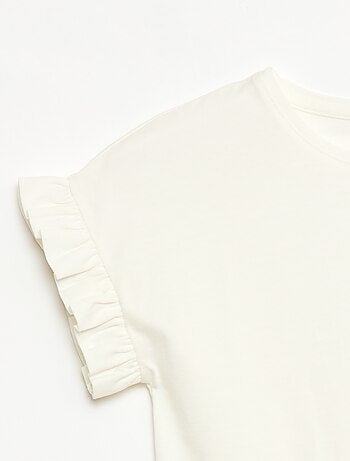T-shirt à manches volantes
